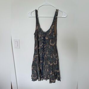 Free People dress with lace up back